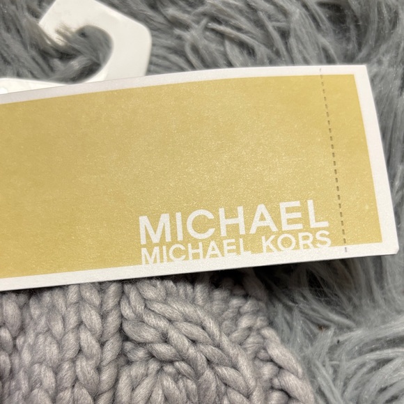 Michael Kors Gray Cable Knit Beanie - Picture 2 of 10